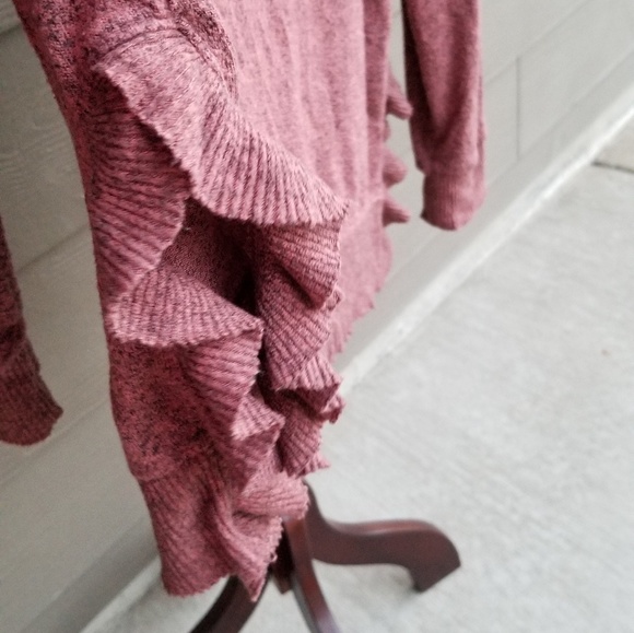Anthropologie | Postmark Ruffle Knit Sweater - Picture 3 of 7